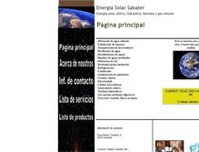 Tablet Screenshot of energiasolarsabater.com